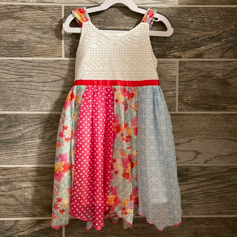 Youngland Girls flower Chiffon Dress size 5